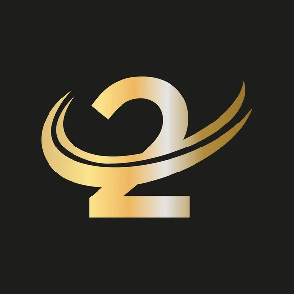 Logo Design Dla Biznesu Tożsamości Firmy Kreatywny List Luksusową Koncepcją — Wektor stockowy