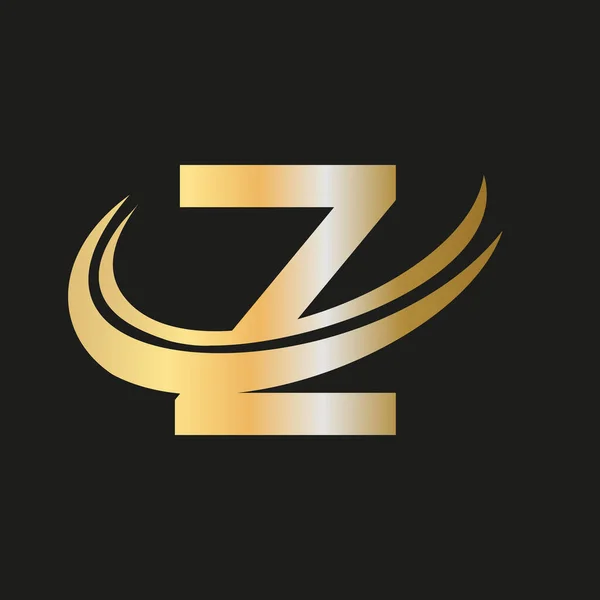 あなたの会社のためのエレガントでスタイリッシュなZロゴデザイン Z文字ロゴデザイン 高級ブランドのためのZロゴ — ストックベクタ