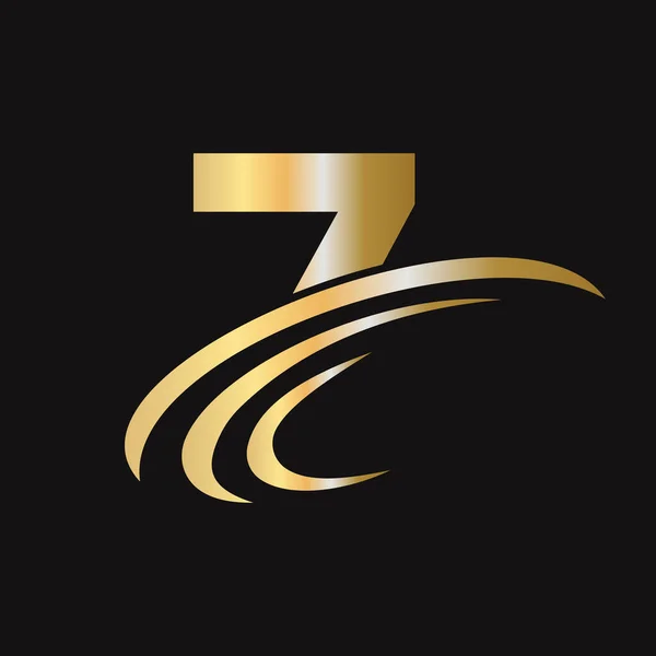 Początkowe Literowe Logo Luksusową Koncepcją Nowoczesny Logo Design Oparte Alfabetu — Wektor stockowy