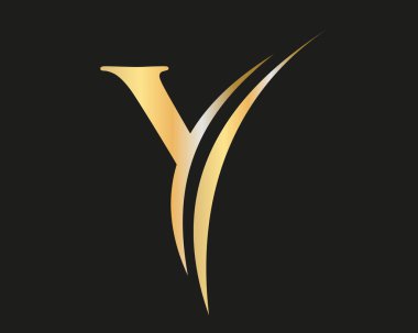 Şirketiniz için Y logosu tasarımı. Y harfi logoti. Lüks markalaşma için Y logosu