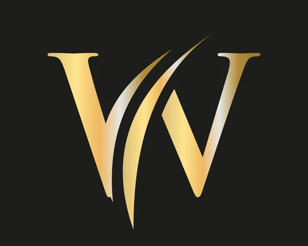 Первоначальная Монограмма Буква Дизайн Логотипа Вектор Дизайн Логотипа Буквы Роскошной — стоковый вектор