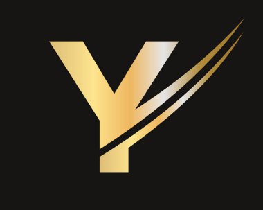 Y harfi logo şablonu modern ve basit tasarım. Y Logotype İş ve Şirket Kimliği, Modern, Düz ve Minimalist İşaret