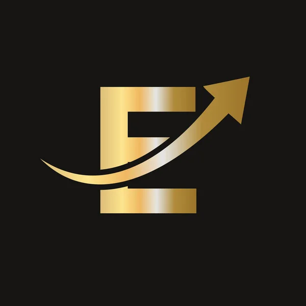 Финансовый Логотип Letter Concept Логотип Маркетинга Финансового Бизнеса Буква Финансовый — стоковый вектор