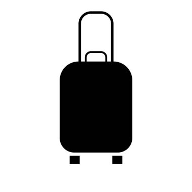 Seyahat logosu şablonu. Seyahat Çantası Tatil Uçağı çanta turu ve turizm şirketinin logo vektörü