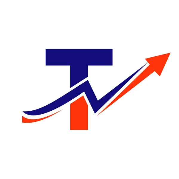 Logo Finansowe Koncepcją Litery Logo Marketingowe Finansowe List Szablon Logo — Wektor stockowy
