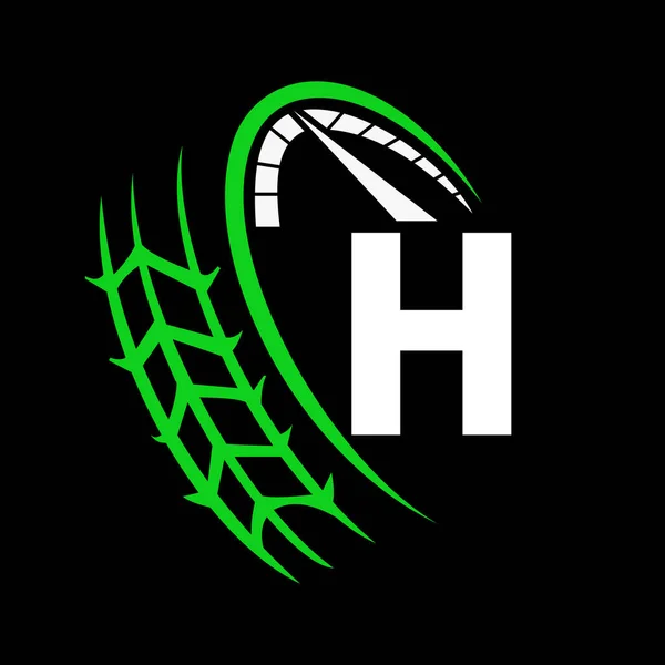 Harfi Hız Konseptinde Otomotiv Logosu Araba Servisi Için Spor Araba — Stok Vektör