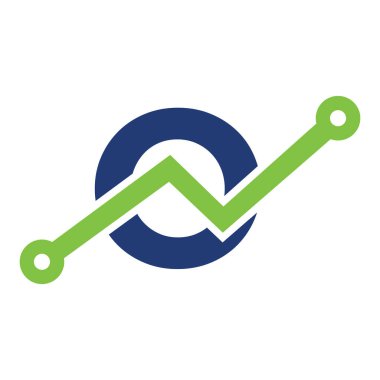 Dijital Harf O Teknoloji Simgesi Logo Tasarımı. İş, Yatırım, Harf O Şablonu Mali Logosu