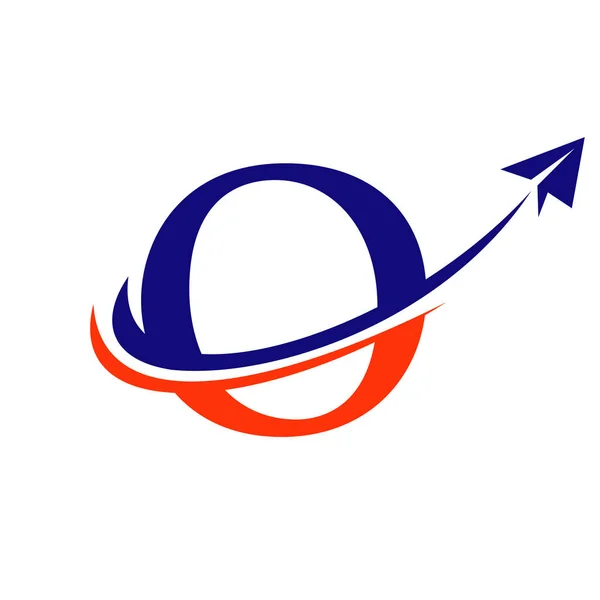 Logo Călătorie Șablonul Literei Vector Scrisoare Air Travel Design Logo — Vector de stoc
