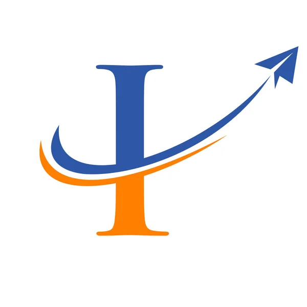 Logo Călătorie Șablonul Literei Vector Scrisoarea Air Travel Logo Design — Vector de stoc
