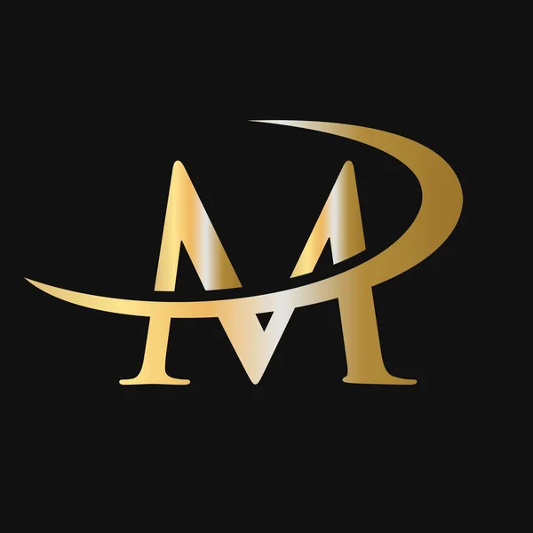 Векторная Иконка Логотипа Логотип Буквы Золотой Цвет Роскошный Знак Векторной — стоковый вектор