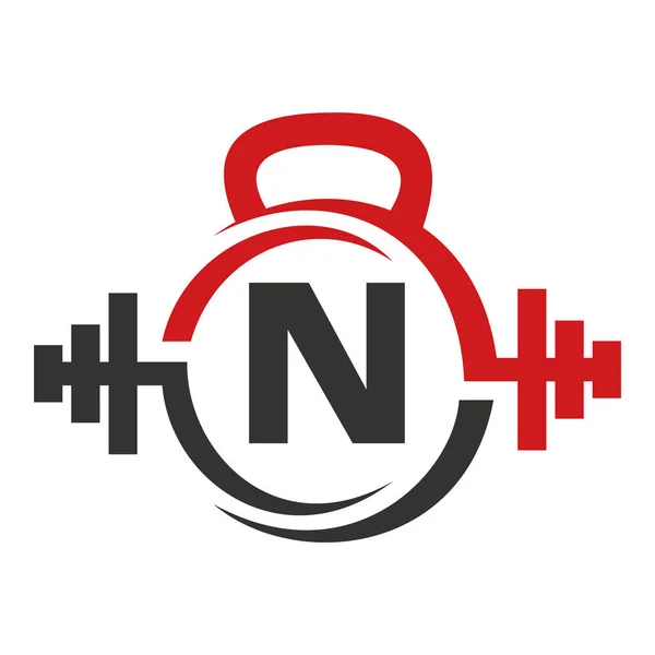 Fitness Logo Auf Buchstabe Gym Und Fitness Buchstabe Zeichen Vektor — Stockvektor