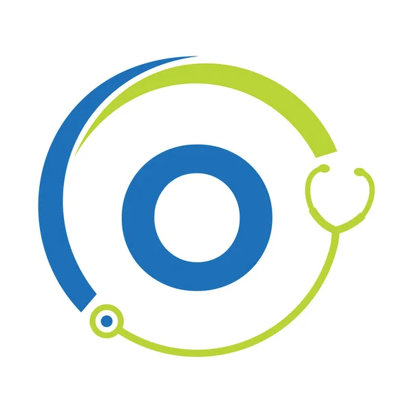 Sanità Simbolo Medico Logo Medico Sulla Lettera Template Logo Dei — Vettoriale Stock