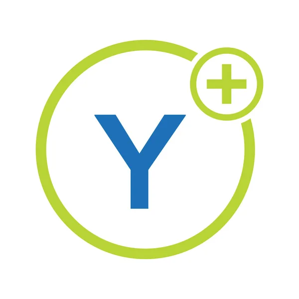 Gezondheidszorg Symbool Doctor Medical Logo Letter Template Artsen Logo Met — Stockvector