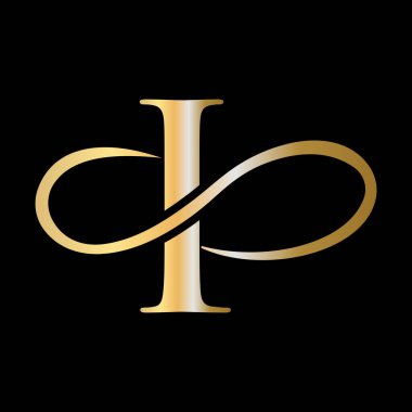 Yaratıcı Modern Lüks Logo Vektör Şablonu. İlk Monogram Harf I Logo Tasarım Vektörü Şablonu