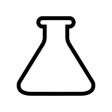Laboratory flask sign.Test tube vector icon flat style