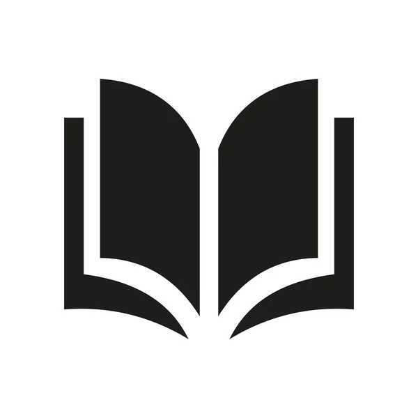 Beyaz arkaplanda izole edilmiş açık kitap simgesi, Kitap ikonu vektör tasarımı konsepti, Kitap vektörü simgesi modern ve basit düz sembol