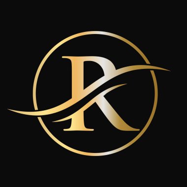 Initial R Letter Logo Creative Modern Typography Vector Template. Abstract Letter R Logo Design