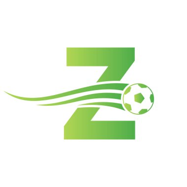 Z harfinde futbol logosu. Futbol Kulübü Simgesi Futbol Takımı Simgesi Konsepti