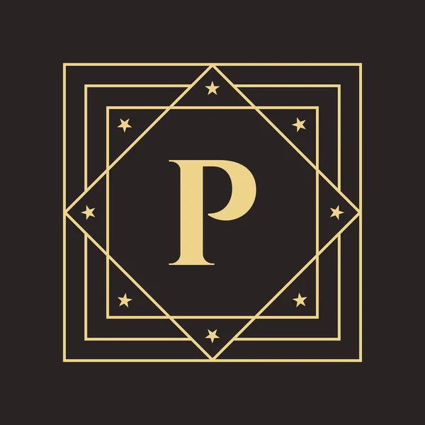 Creative Letter Logo Елегантною Стильною Концепцією Розкоші Початкова Літера Розкішний — стоковий вектор