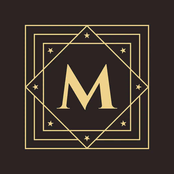 Creatieve Brief Logo Met Elegant Stijlvol Luxe Concept Initiële Letter — Stockvector