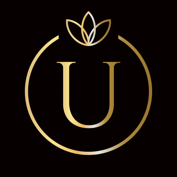 Ursprüngliche Brief Luxus Schönheit Ornament Monogramm Logo Für Hochzeit Mode — Stockvektor