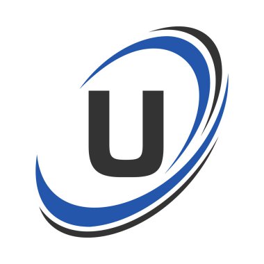 İlk Mektup U Logo Şirketi Adı Basit ve Modern Logotype İş ve Şirket Kimliği Tasarımı