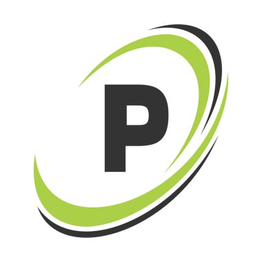 P Harfi Logo Şirketi Adı Basit ve Modern Logotype İş ve Şirket Kimliği Tasarımı