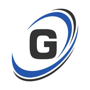 G Harfi Logo Şirketi Adı Basit ve Modern Logotype İş ve Şirket Kimliği Tasarımı