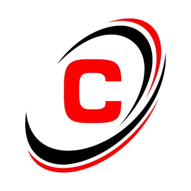 C Harfi Logo Şirketi Adı Basit ve Modern Logotype İş ve Şirket Kimliği Tasarımı