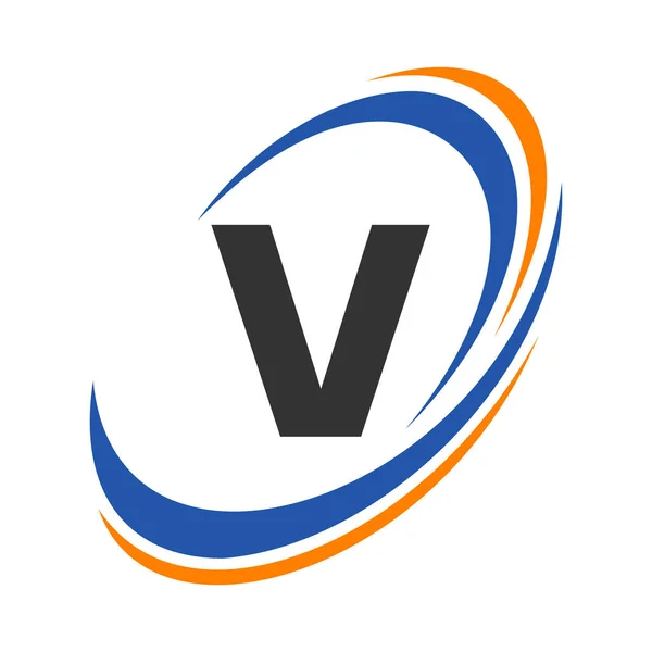 Carta Inicial Logo Nome Empresa Design Logotipo Simples Moderno Para — Vetor de Stock