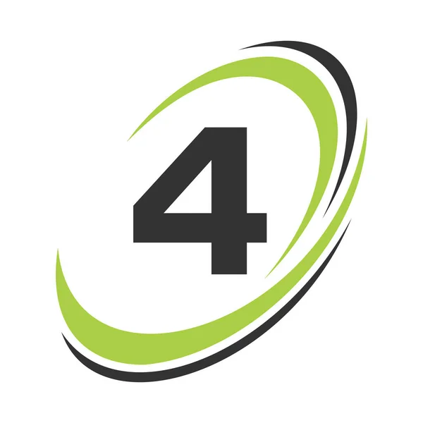 Carta Inicial Logo Nome Empresa Design Logotipo Simples Moderno Para — Vetor de Stock