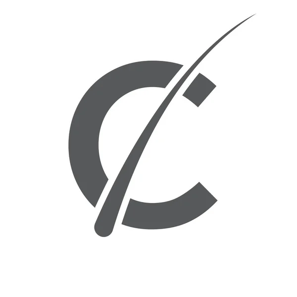 Logo Traitement Des Cheveux Sur Modèle Vectoriel Letter Conception Logo — Image vectorielle