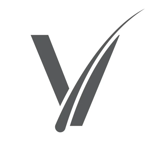 Logotipo Tratamento Cabelo Modelo Vetor Letter Dermatologia Design Logotipo Tratamento — Vetor de Stock