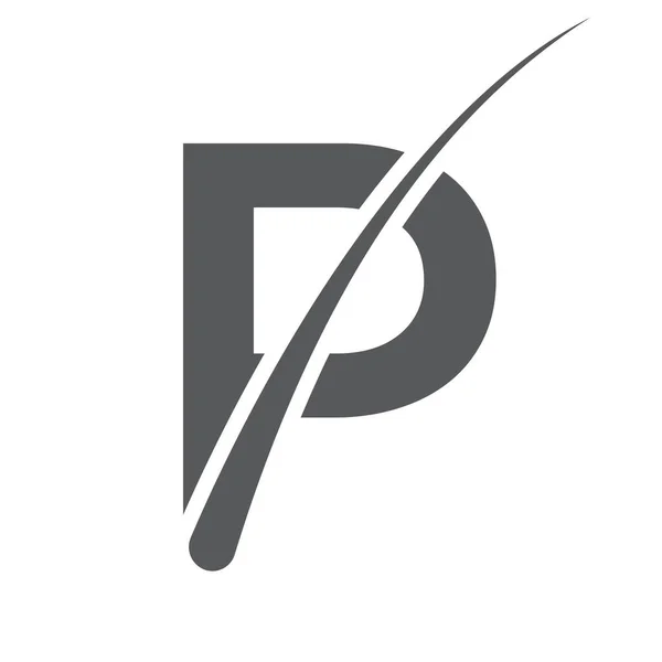 Логотип Лікування Волосся Векторному Шаблоні Letter Дизайн Логотипу Дерматології Догляд — стоковий вектор