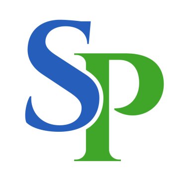 İlk harf SP, PS logo tasarım şablonu. İş ve şirket kimliği için monogram Harf PS lüks logo tasarım vektör şablonu