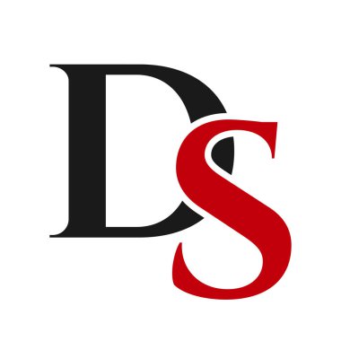 İlk harf SD, DS logo tasarım şablonu. İş ve şirket kimliği için monogram DS lüks logo tasarım vektör şablonu