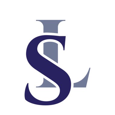 İlk harf SL, LS logo tasarım şablonu. İş ve şirket kimliği için monogram Harf LS lüks logo tasarım vektör şablonu