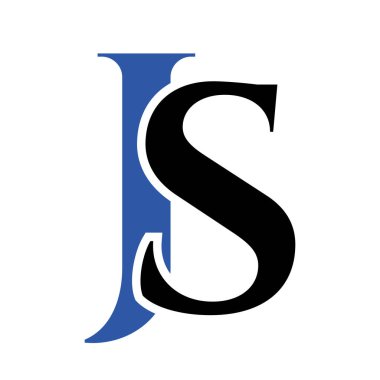 İlk harf SJ, JS logo tasarım şablonu. İş ve şirket kimliği için monogram Letter SJ logo tasarım vektör şablonu