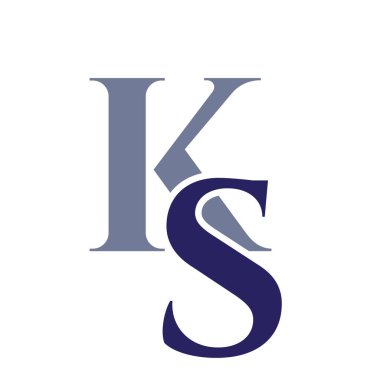 İlk harf SK, KS logo tasarım şablonu. İş ve şirket kimliği için monogram Letter SK logo tasarım vektör şablonu