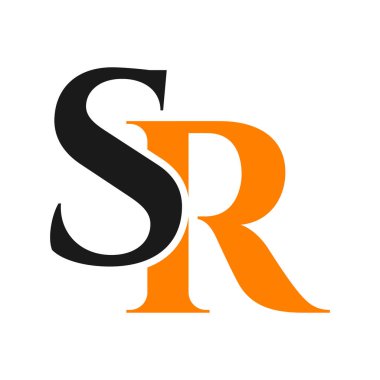 İlk harf SR, SC logo tasarım şablonu. İş ve şirket kimliği için monogram Letter SR logo tasarım vektör şablonu