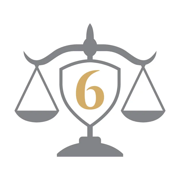 Ügyvédi Iroda Logo Design Levél Shield Sign Law Logo Lawyer — Stock Vector