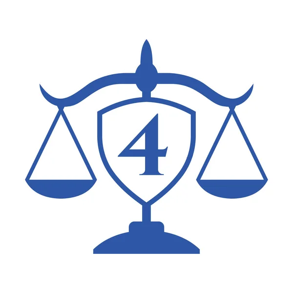 Δικηγορική Εταιρεία Λογότυπο Σχεδιασμός Στο Γράμμα Shield Sign Λογότυπο Νόμου — Διανυσματικό Αρχείο