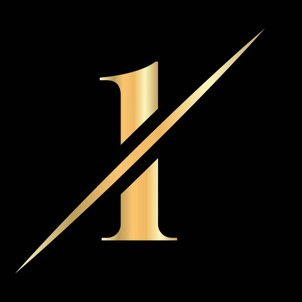 Lettre Initiale Monogramme Conception Logo Pour Beauté Signe Royal Luxe — Image vectorielle