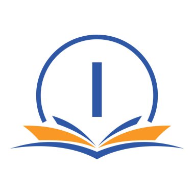 1. Eğitim Logosu Konsepti. Eğitim Kariyeri İşareti, Üniversite, Akademi Mezuniyet Logosu Şablonu Tasarımı