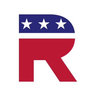 Harf R Amerikan İş, Şirket ve Şirket Kimliği Logosu. R Harfi Vektör Şablonunda ABD Logosu