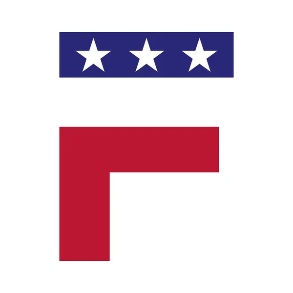 Letra Inicial Logo Americano Para Identidad Empresarial Corporativa Empresa Logotipo — Archivo Imágenes Vectoriales