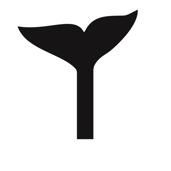 Vektorový Znak Šablony Loga Velryby — Stockový vektor