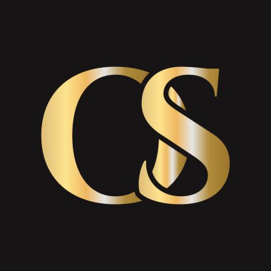 İlk harf OS, yani logo tasarım vektör şablonu. Monogram OS logot tipi lüks sembol