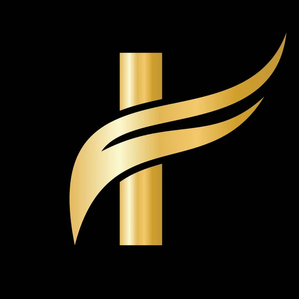 Scrisoarea Wing Logo Pentru Transport Marfă Transport Logotip Șablon Vector — Vector de stoc