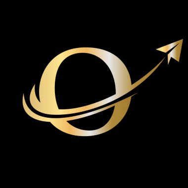 O harfi seyahat logo taşıyıcı şablonu. O Harfi Sembol Konseptinde İlk Seyahat Logosu